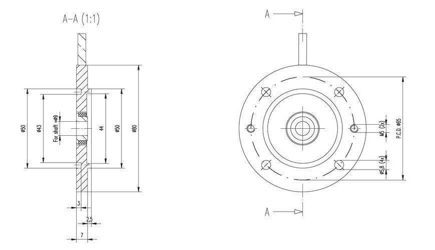 Інкрементальні фланцеві енкодери MIGN+-80-9-50-7-2-IEC-Aluminium (IEC: 56) MIGN+-80-9-50-7-2-IEC-Aluminium фото